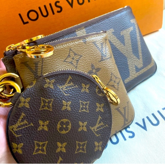 🔥Authentic LOUIS VUITTON Giant Trio Pouch - Picture 3 of 8